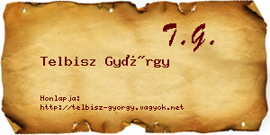 Telbisz György névjegykártya