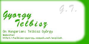 gyorgy telbisz business card